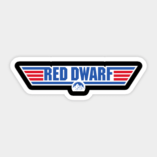 Top Gun Red Dwarf Sticker